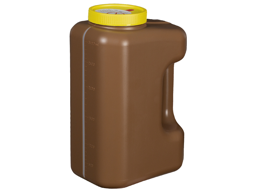 CONTENITORE URINE 24 ORE - tanica 3000 ml con sistema di aspirazione