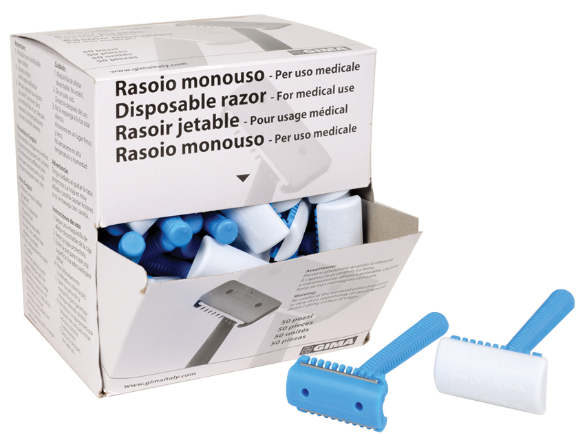 RASOIO CHIRURGICO - monolama su entrambi i lati con pettine