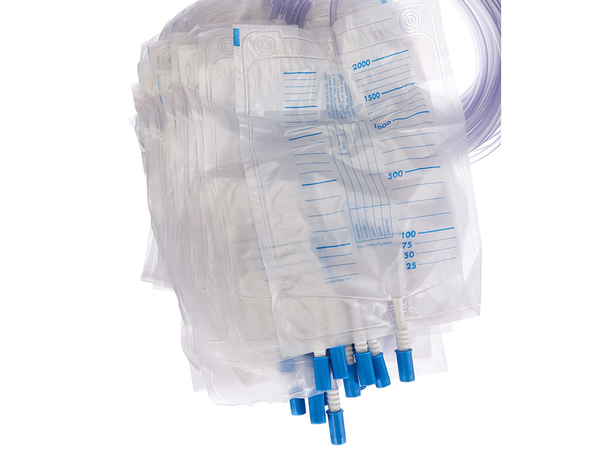 SACCA URINE 2000 cc - tubo 130 cm+val. antireflusso