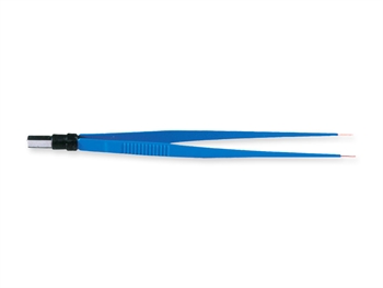PINZA BIPOLARE RETTA 18 cm - punte 0,3 mm