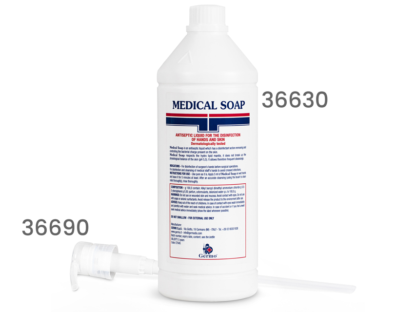 MEDICAL SOAP sapone disinfettante, flacone da 1 litro