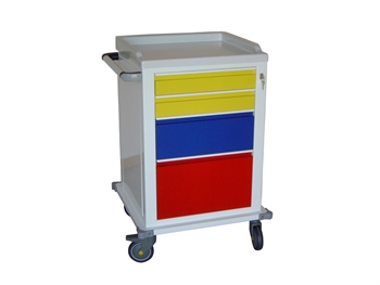 CARRELLO MODULARE verniciato - 2+1+1 cassetti