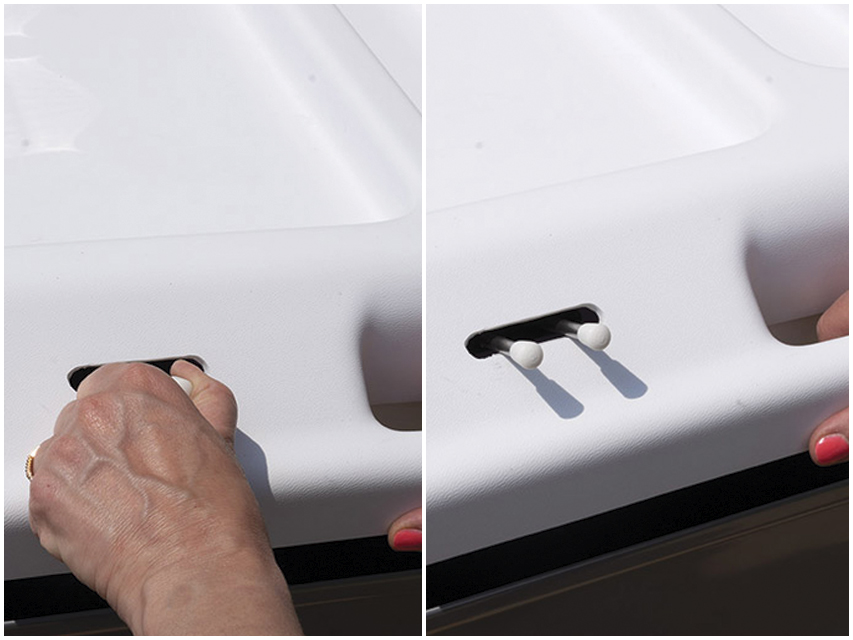 CARRELLO MEDICAZIONE -standard - bianco/blu