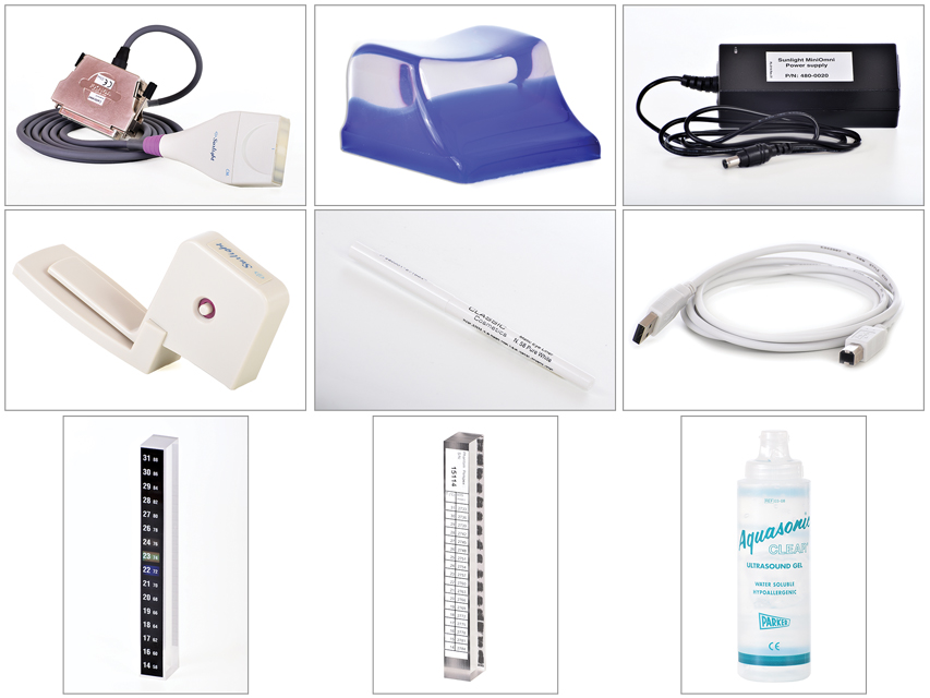 DENSITOMETRO OSSEO AD ULTRASUONI SUNLIGHT MINIOMNI PER LA VALUTAZIONE DELL'OSTEOPOROSI con sonda CM + software - adulti