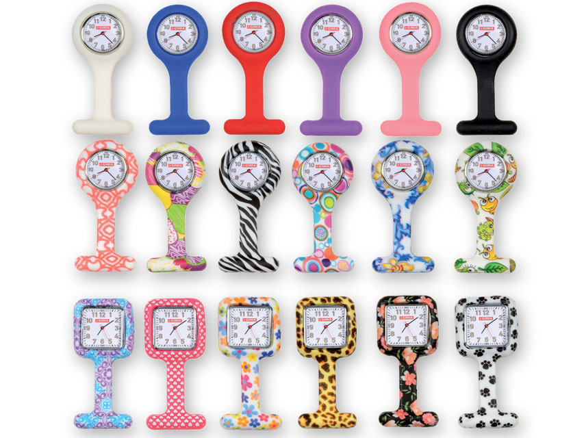 OROLOGIO PER INFERMIERI - rotondo - rosso