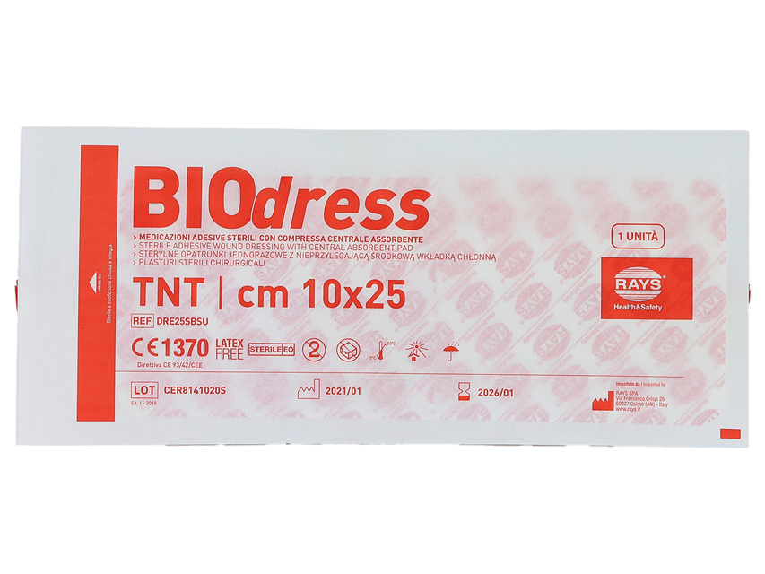MEDICAZIONE ADESIVA STERILE TNT 10x25 cm